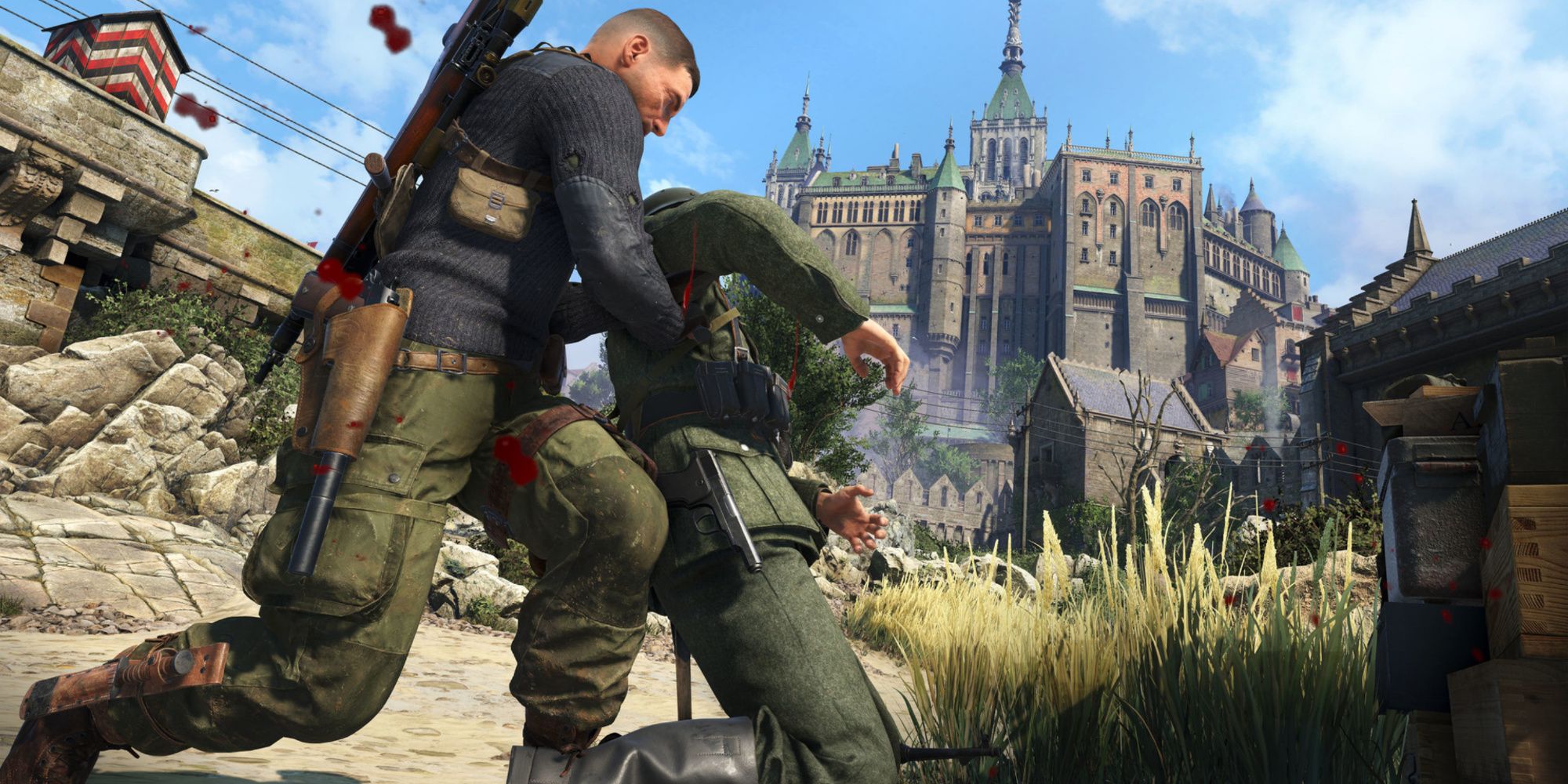 Taking down an enemy in Sniper Elite 5