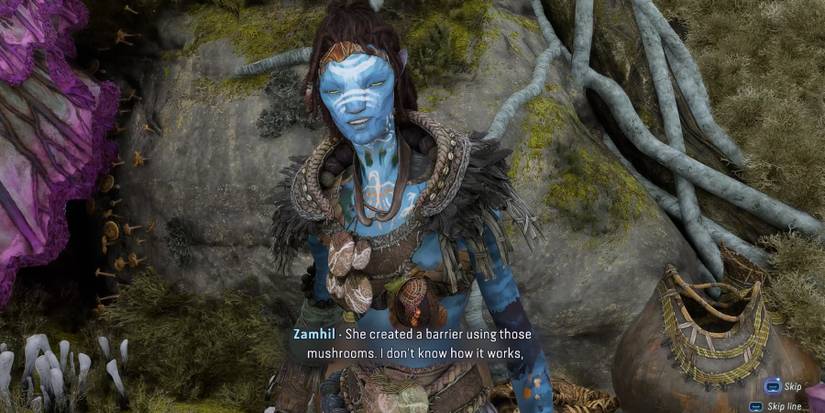 talk to zamhil to activate the quest in avatar frontiers of pandora