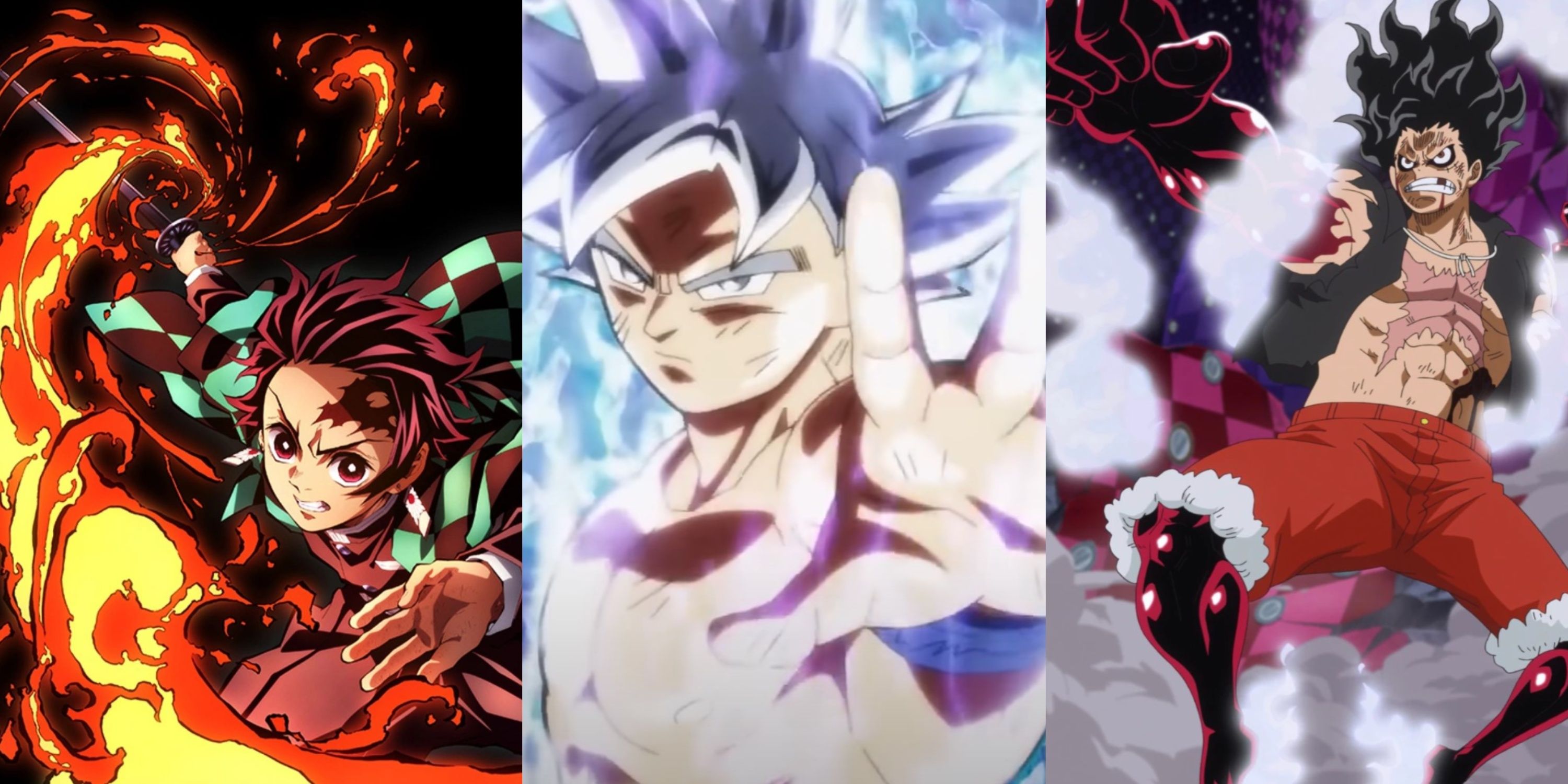 Tanjiro Goku Luffy Best Anime Fights of Last Decade 2010s - Featured