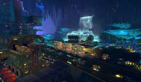 Techtonica first person base building automation next to nature