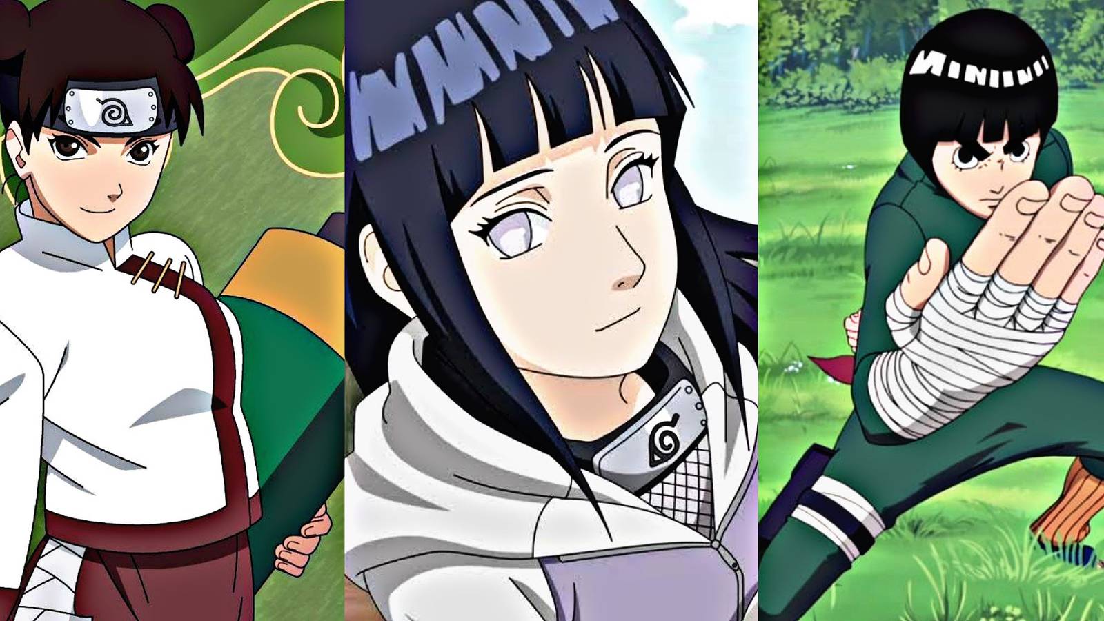 tenten hinata rock lee naruto