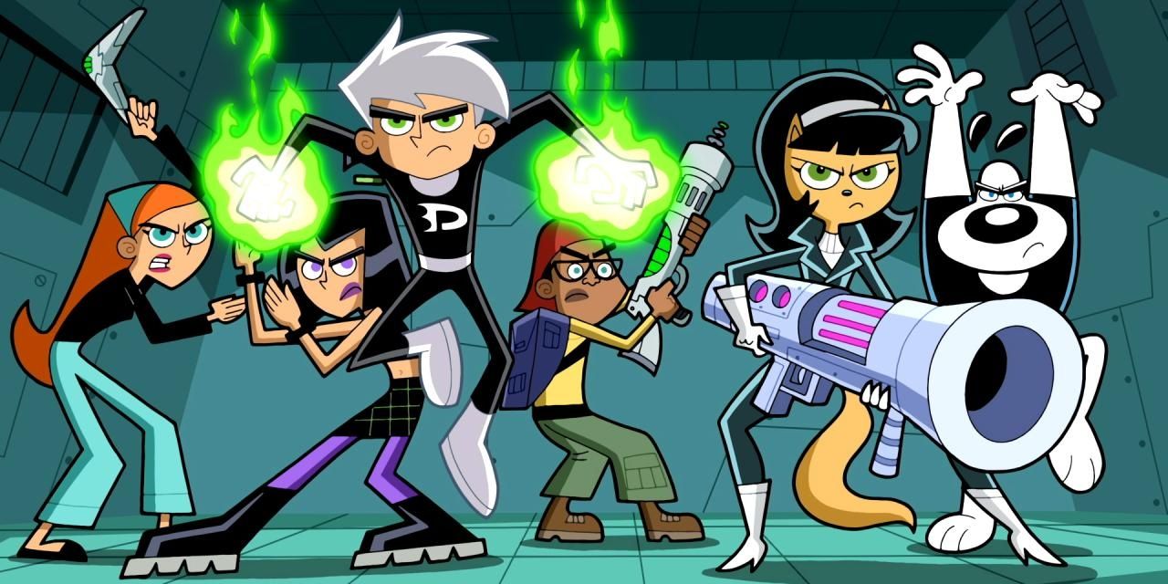 Uma imagem de Danny do Phantom Lab e outros personagens da série