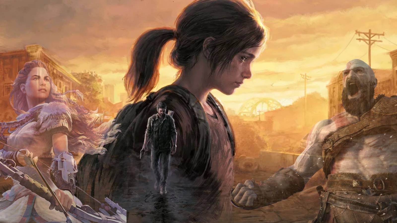 The Last of Us Part 1 x Kratos x Aloy