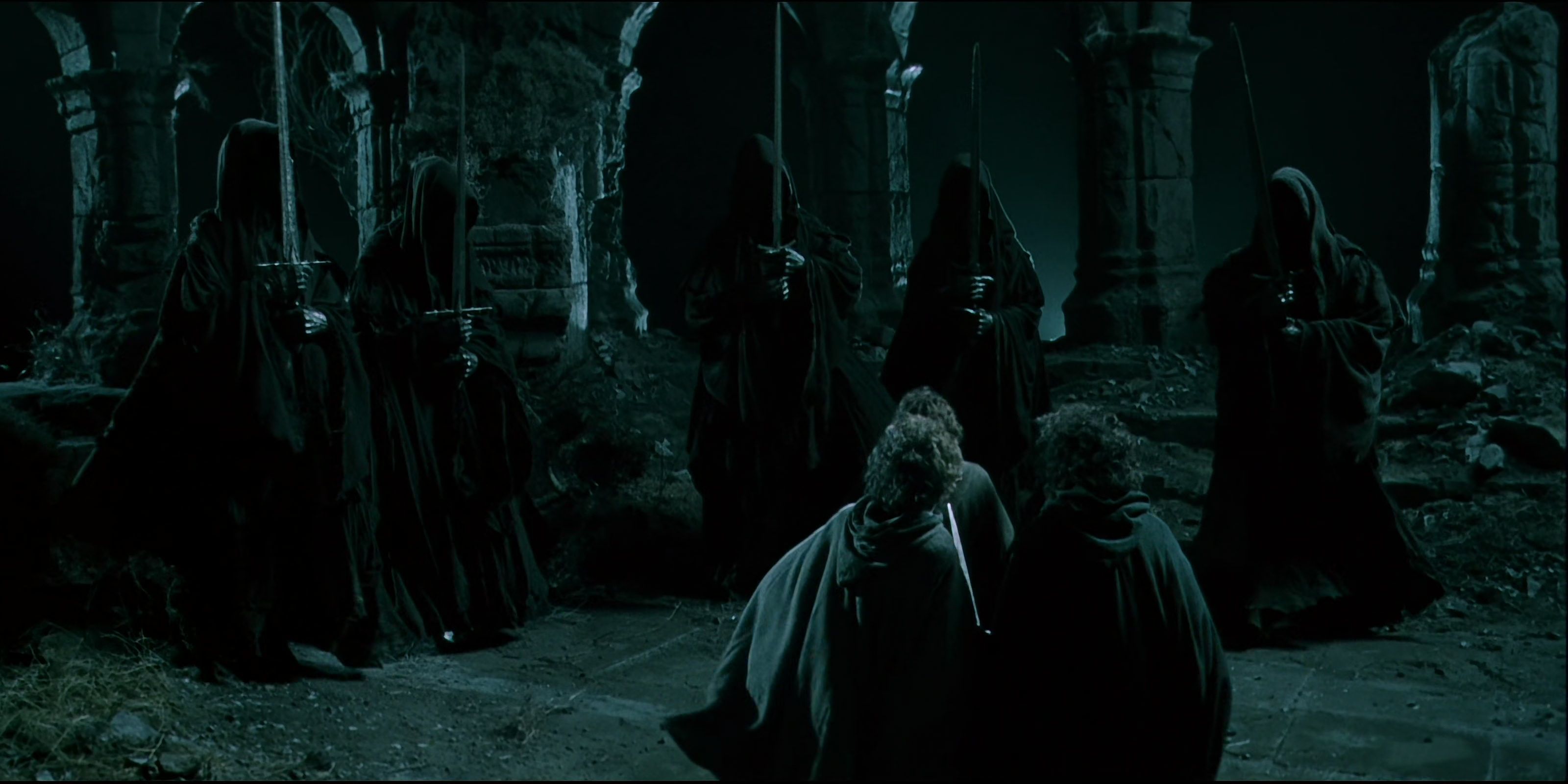 The Nazgul on Weathertop in The Lord of the Rings: The Fellowship of the Ring