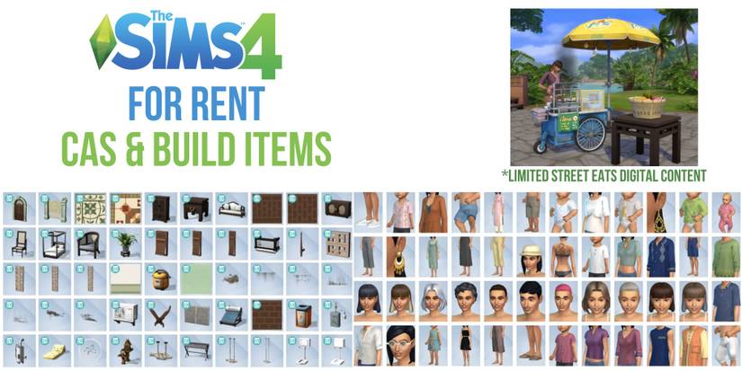 The Sims 4 For Rent CAS and Build Buy Items