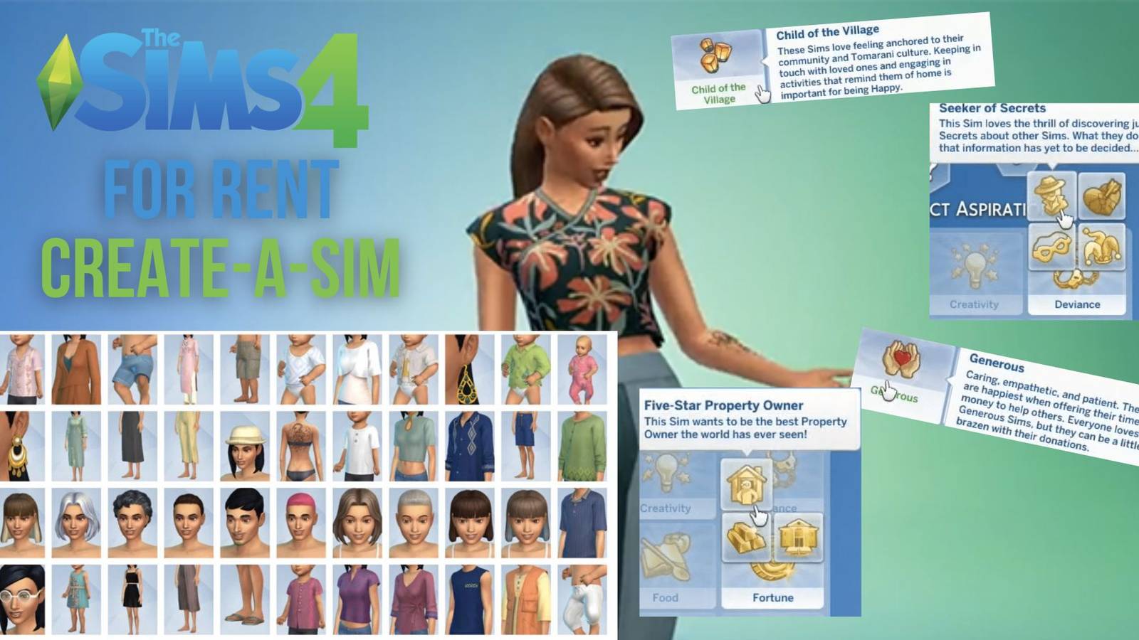 The Sims 4 For Rent CAS Guide