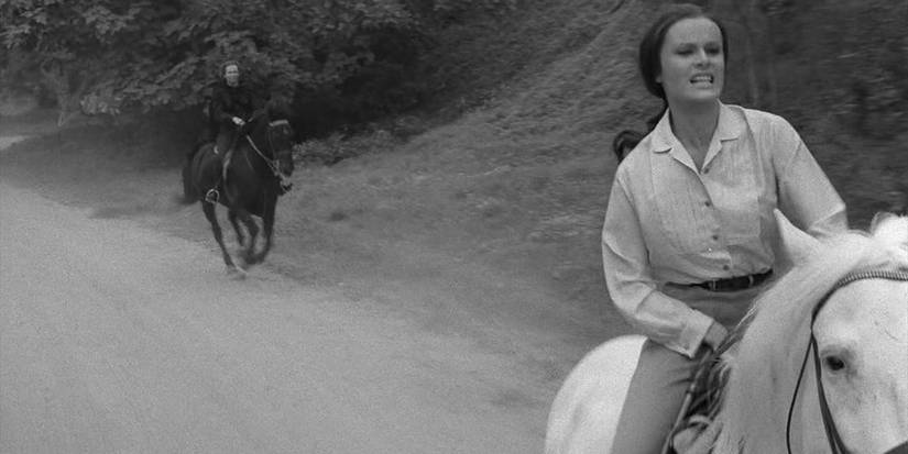 Image from "Spur of the Moment", an episode of The Twilight Zone.