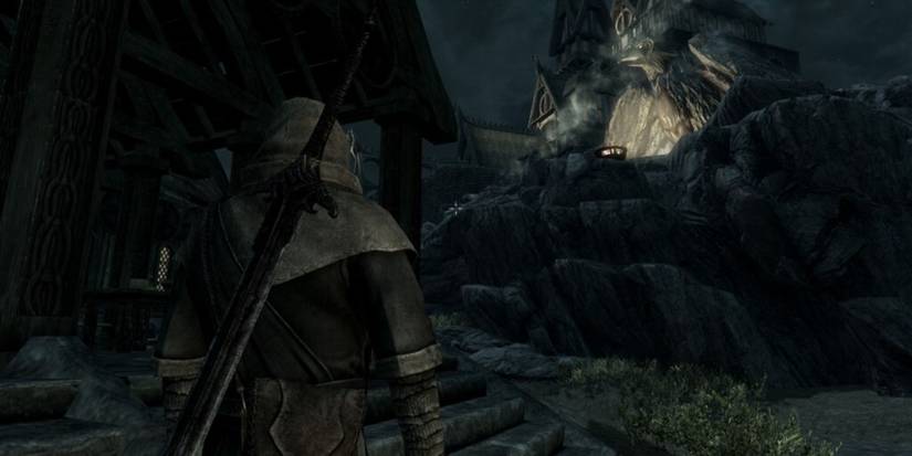  Skyrim: character in the third-person