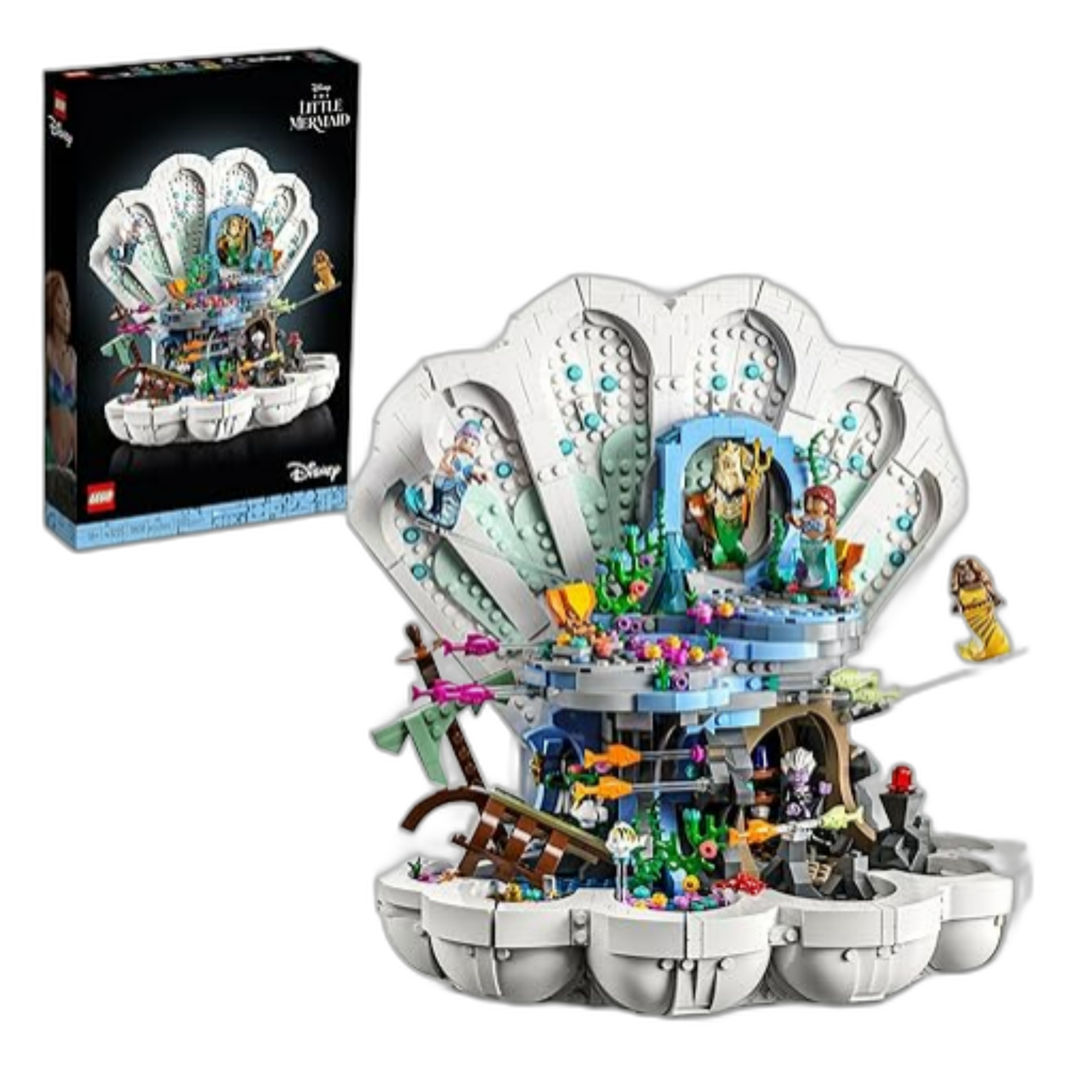 The Little Mermaid Royal Clamshell Lego Set inspired by the live-action movie. 