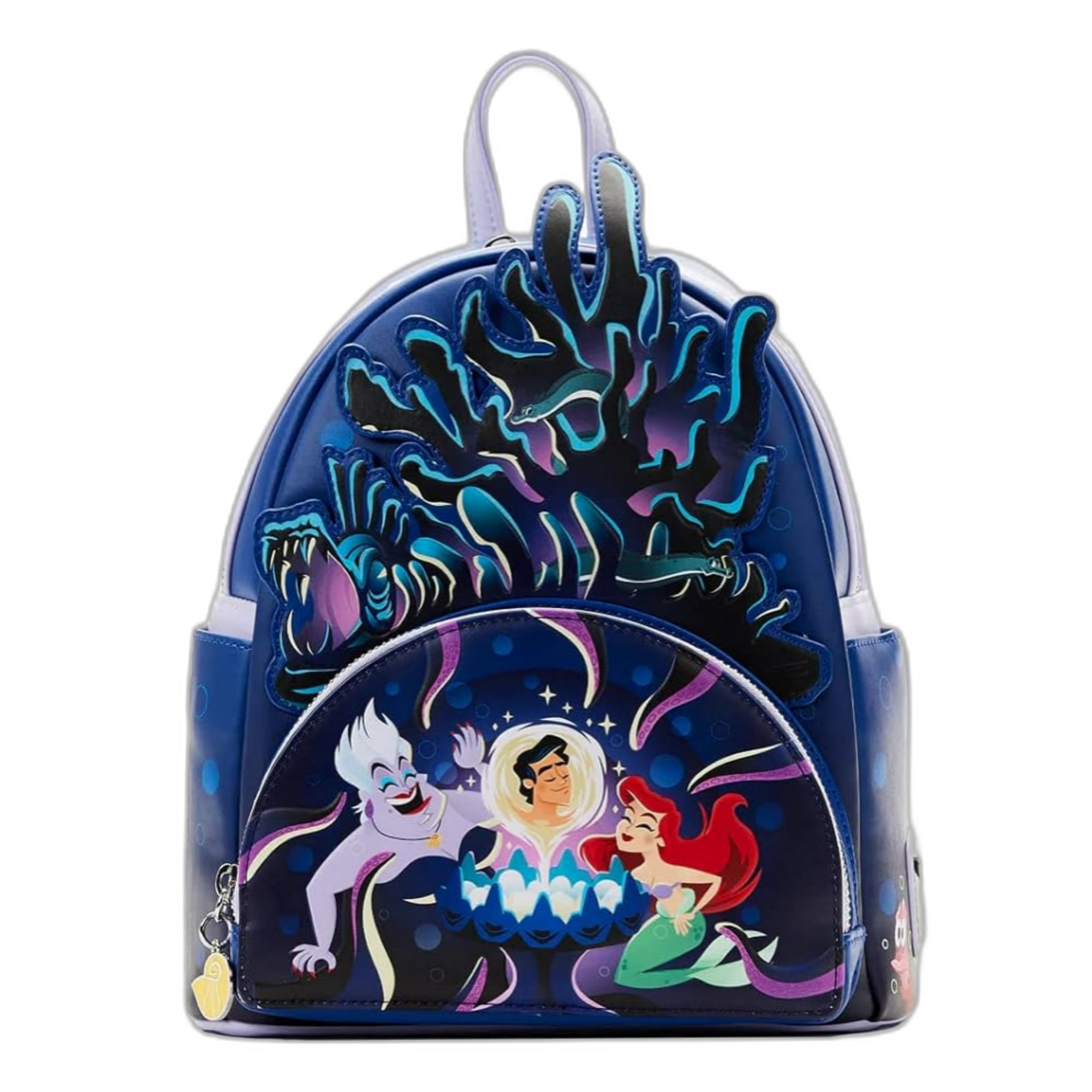 Loungefly Ursula's Lair Backpack inspired by the Disney movie. 