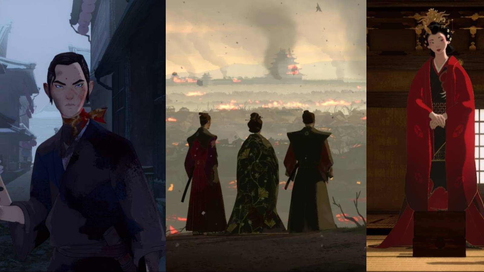 title image strongest women in blue eye samurai, Misu, Lady Ito, Akemi