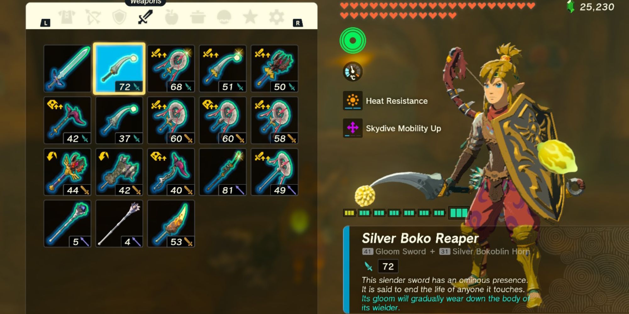 Silver Boko Reaper in Inventory