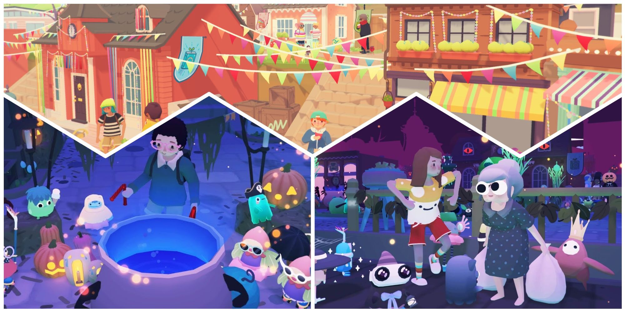 Townsfolk and Ooblets in Ooblets