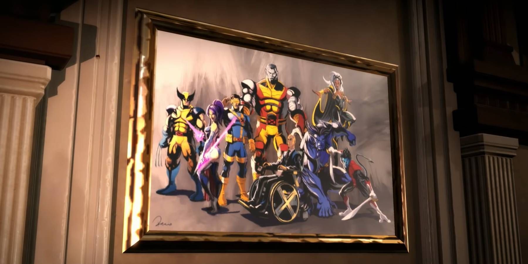 A portrait of the X-Men from Marvel Ultimate Alliance 3