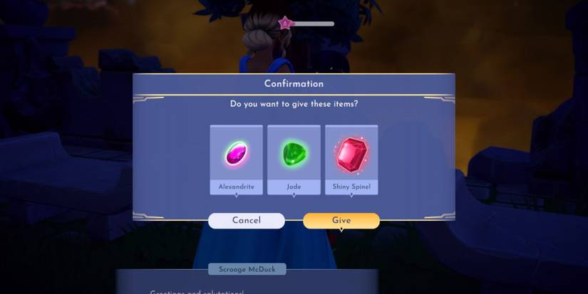 giving gems to scrooge center of attention ddv