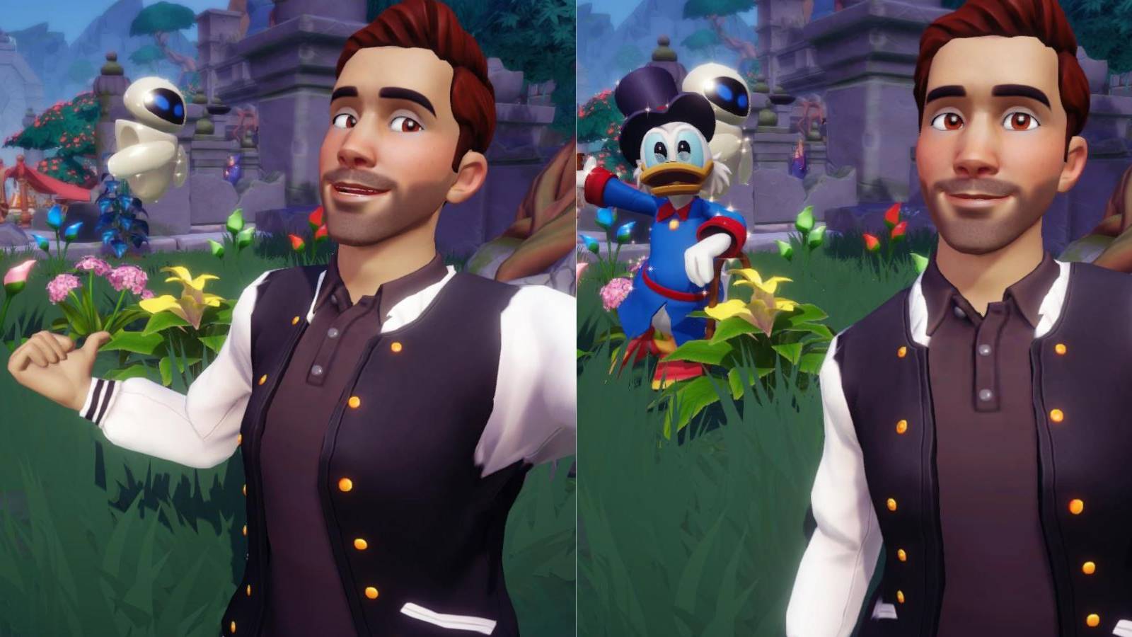 selfie with eve and flowers in ddv