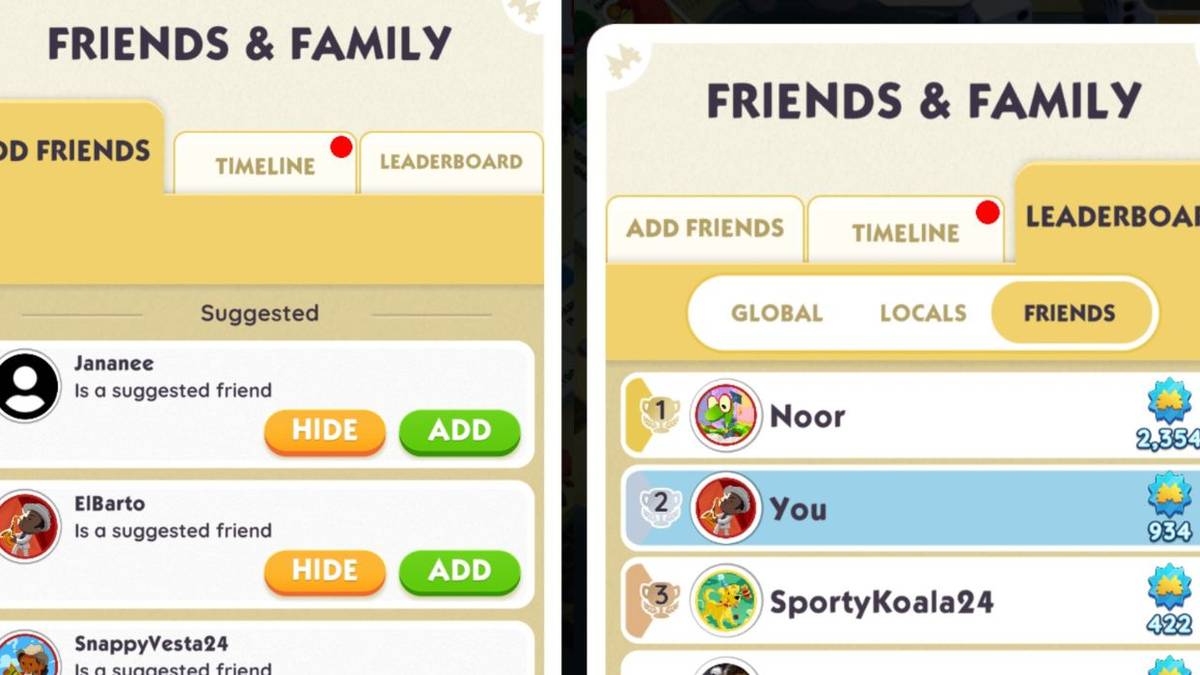 monopoly go friend list