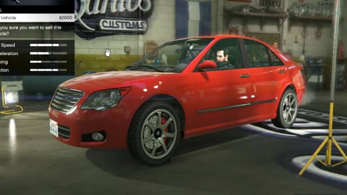 selling a car gta 5