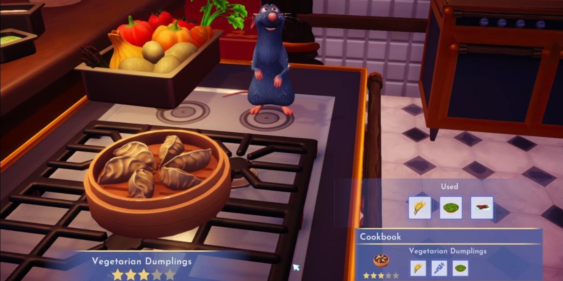 Disney Dreamlight Valley: How to Make Vegetarian Dumplings