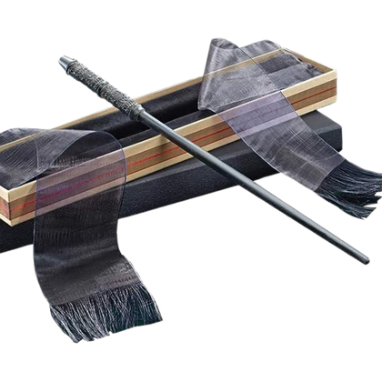This image shows Severus Snape's wand from the Harry Potter series leaning against its box