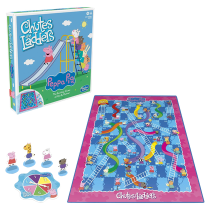 This images shows the Peppa Pig Chutes and Ladders Game