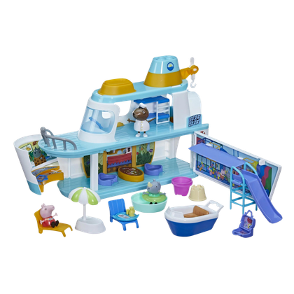 This image shows the contents of the Peppa Pig Cruise Ship
