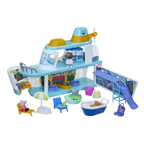 This image shows the contents of the Peppa Pig Cruise Ship