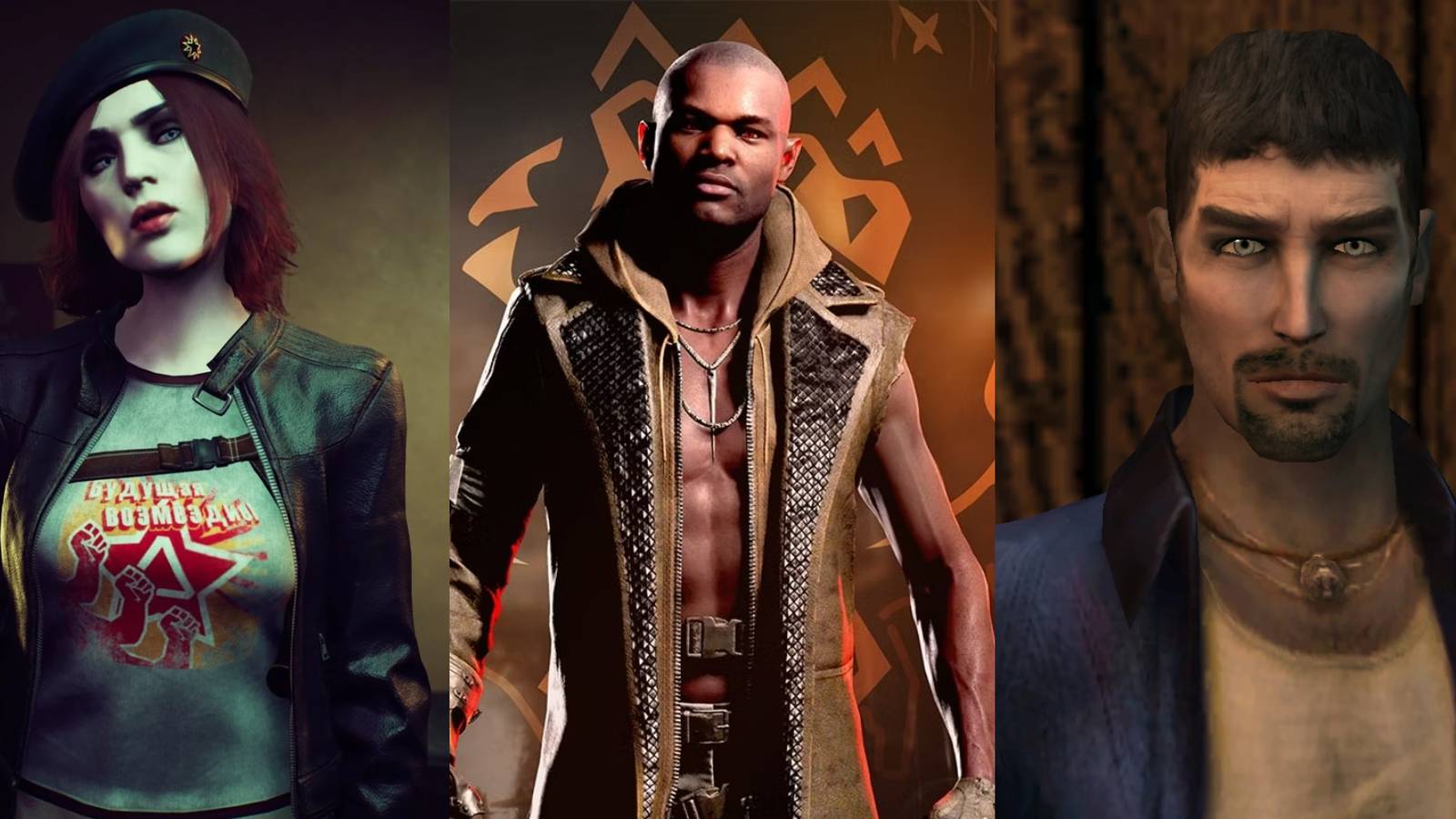 Vampire_ The Masquerade - Tips for Role-Playing A Brujah split image Damsel, Bloodhunt Brujah, Nines