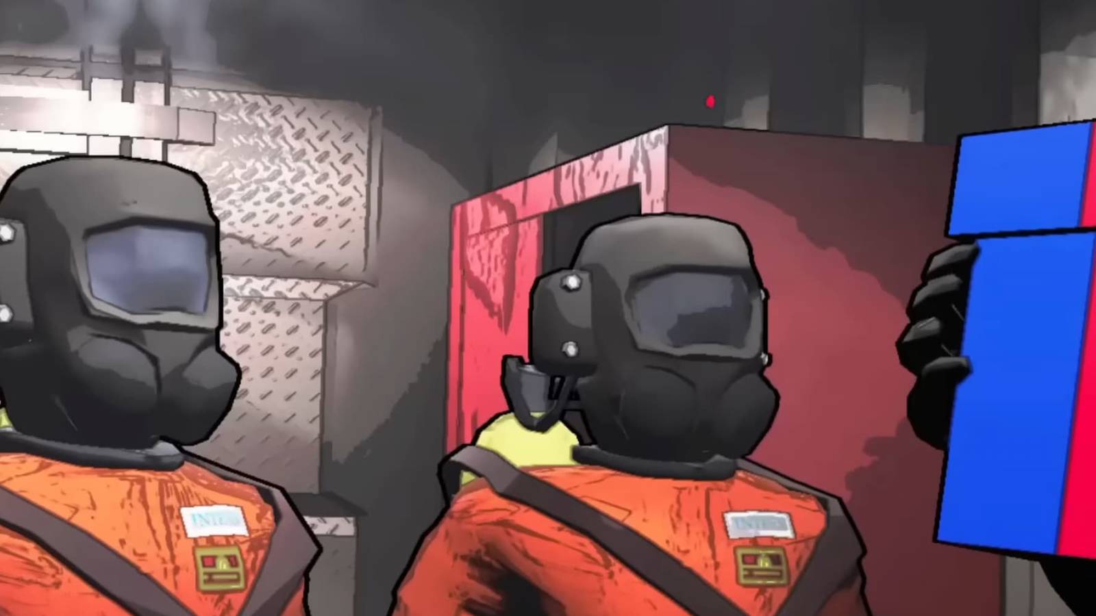 Crewmen in Lethal Company's Update 45 trailer