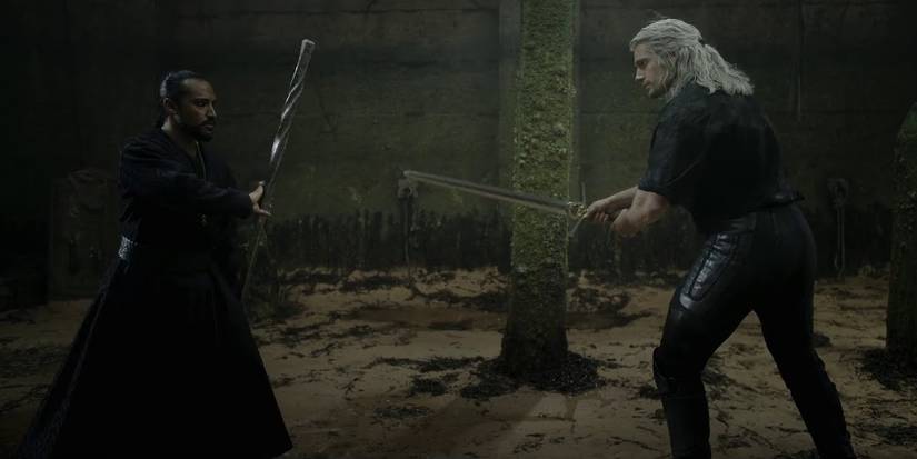 Vilgefortz and Geralt The Witcher TV series