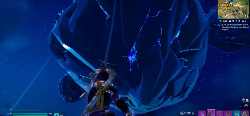 visit crackshot cabin fortnite