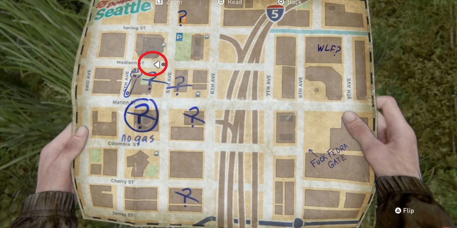 West 2 Checkpoint map location in The Last Of Us 2