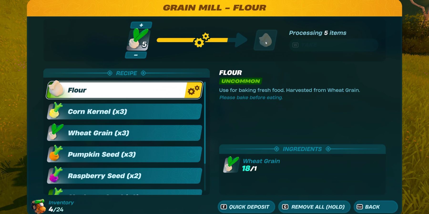 How to Get Wheat and Flour in Lego Fortnite