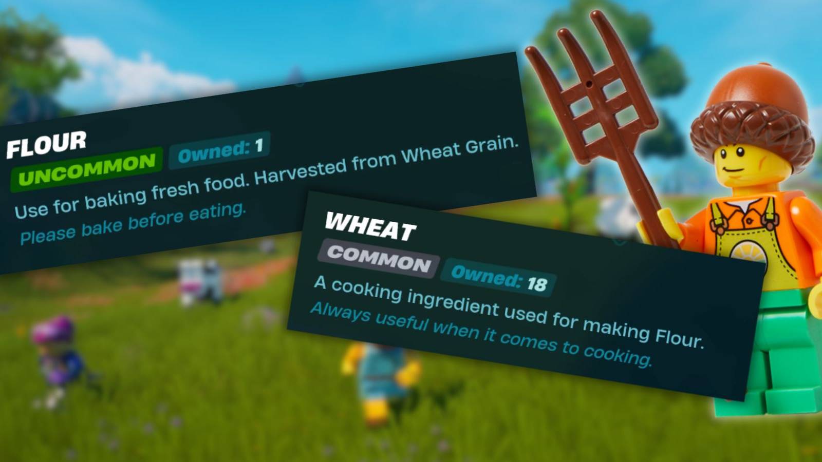 How to Get Wheat and Flour in Lego Fortnite