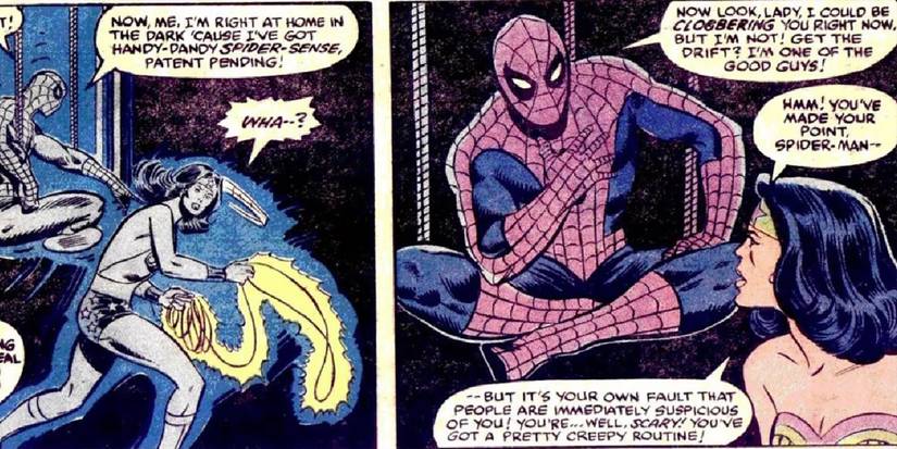 Wonder Woman Defeated By Spider-Man