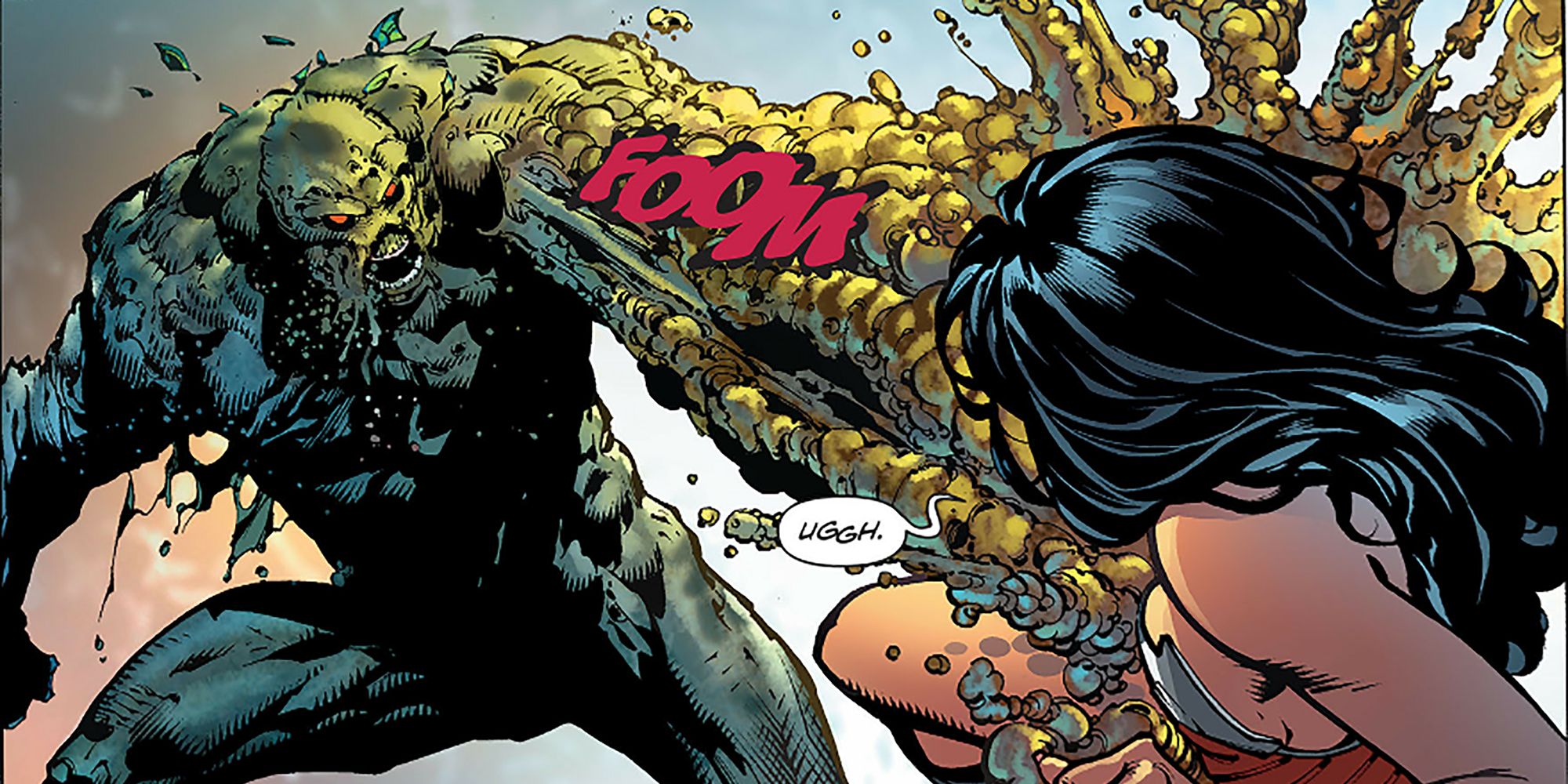 Wonder Woman Defeated By Swamp Thing