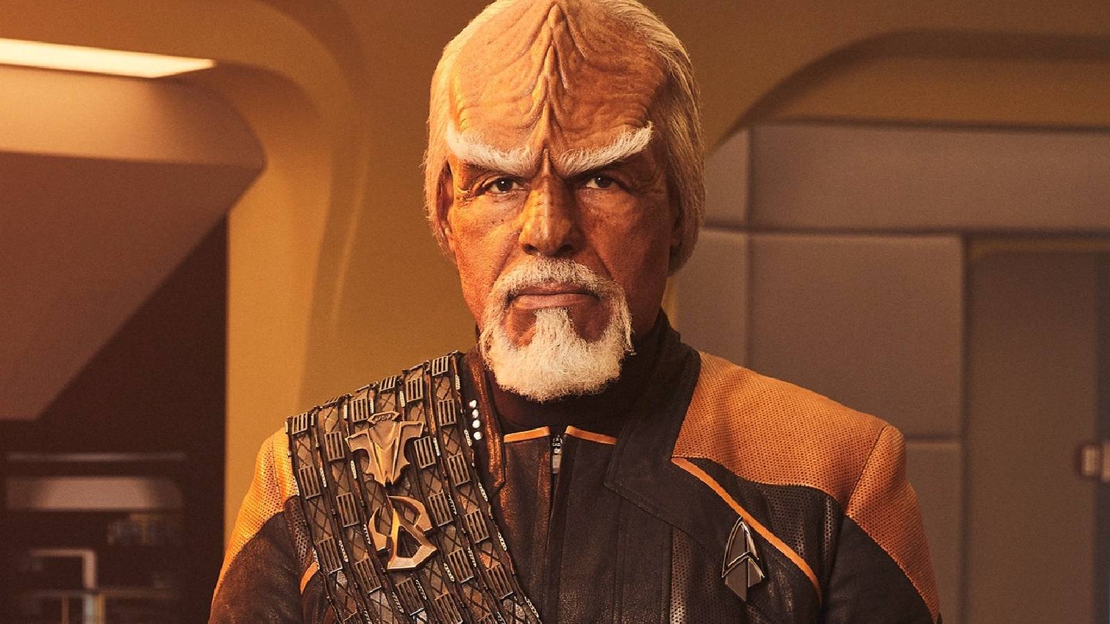 Michael Dorn as an aged Worf in Star Trek: Picard
