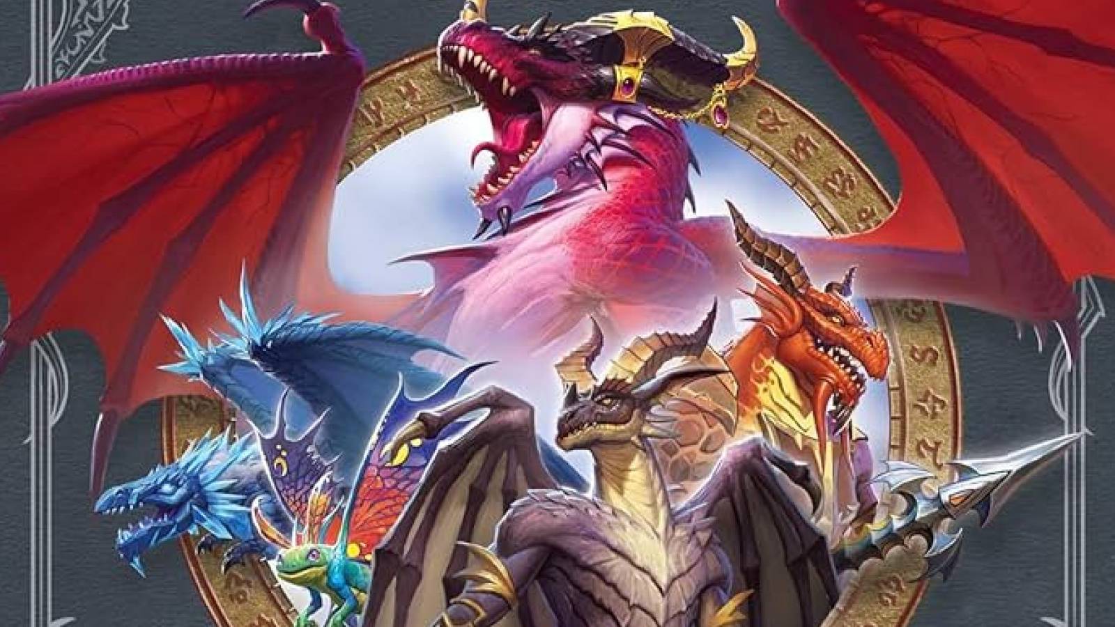 alexstrasza vyranoth emberthal faerie dragon and red dragonspawn on the cover of the dragonflight codex