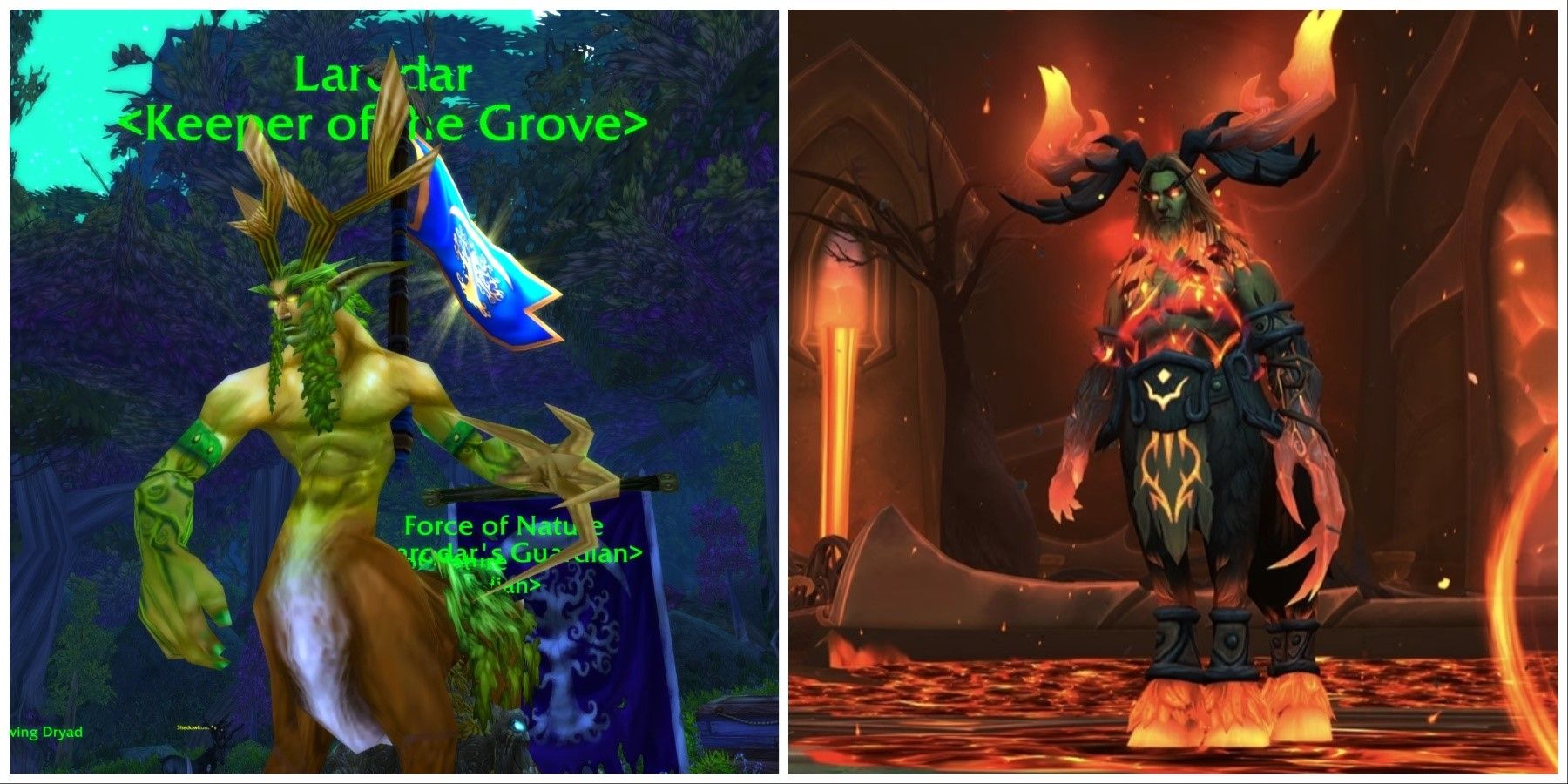 larodar the keeper of the grove in WoW Cassic season of discovery and in Amirdrassil in Dragonflight