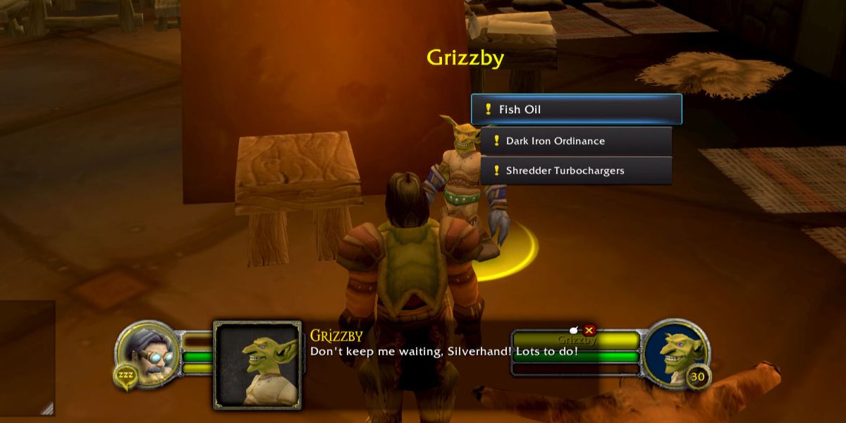 World of Warcraft Season of Discovery Grizzby Quests