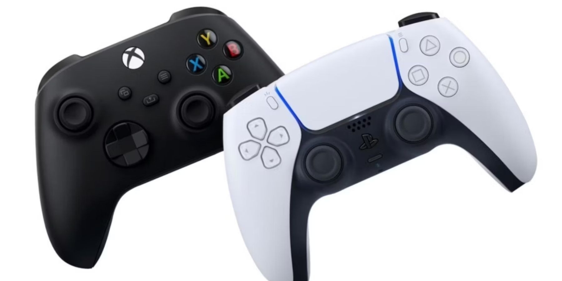 Xbox and PS5 controllers