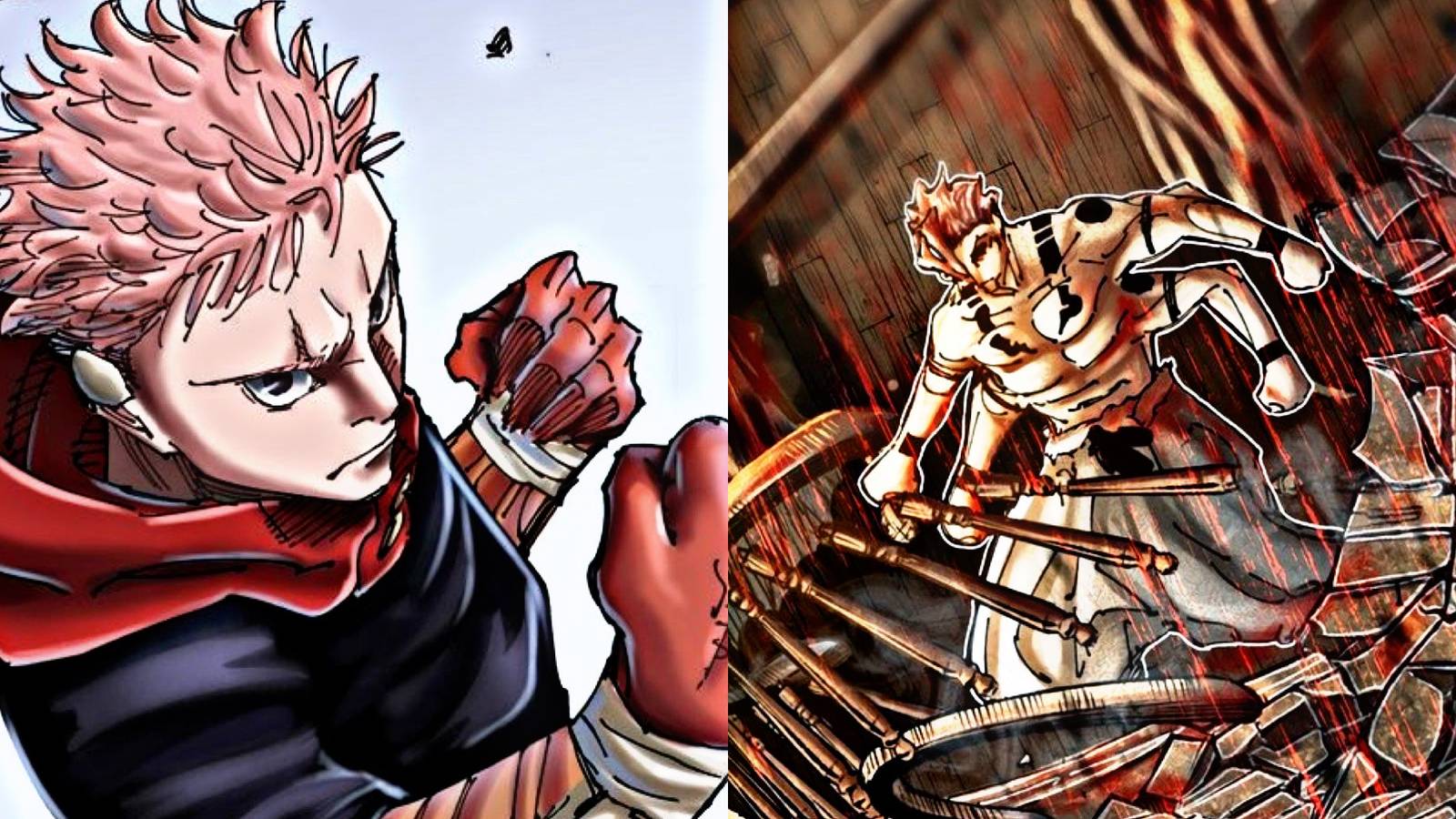 Yuji and higuruma vs sukuna jujutsu kaisen jjk 244