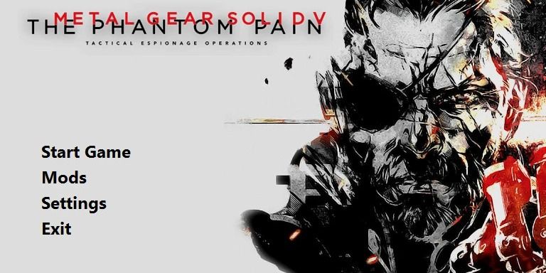 MGS 5 Snakebite Mod Title Screen