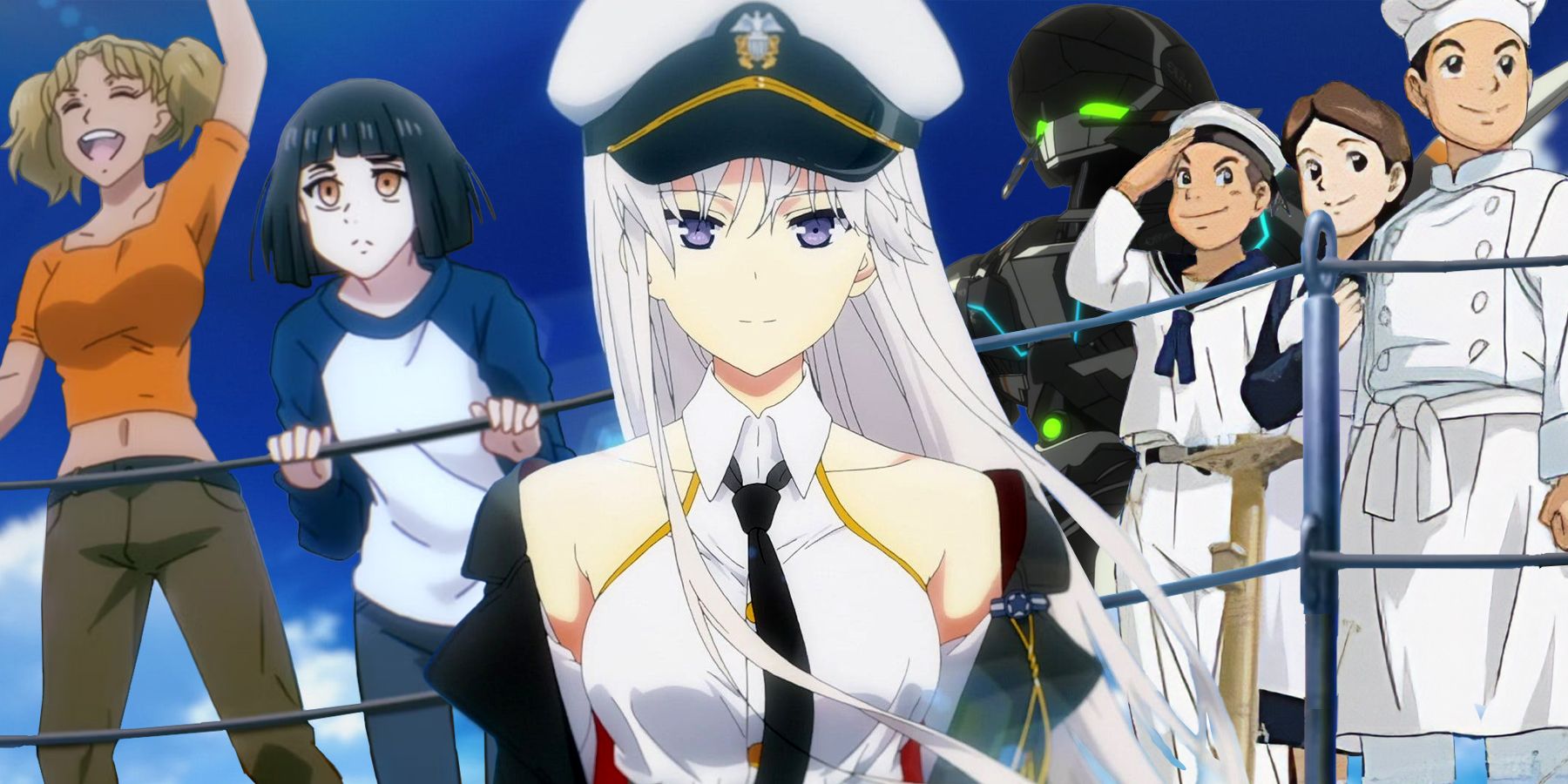 Anime-style depiction of bismarck-class battleship on Craiyon