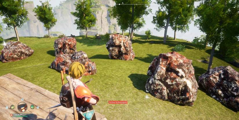 Pal tamer by ore nodes near Frostbound Mountains