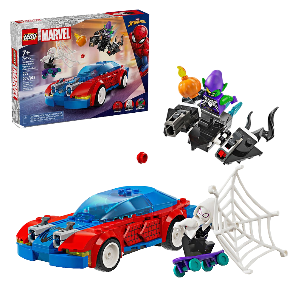 2024 Marvel LEGO sets Spider-Man Race Car & Venom Green Goblin 76279