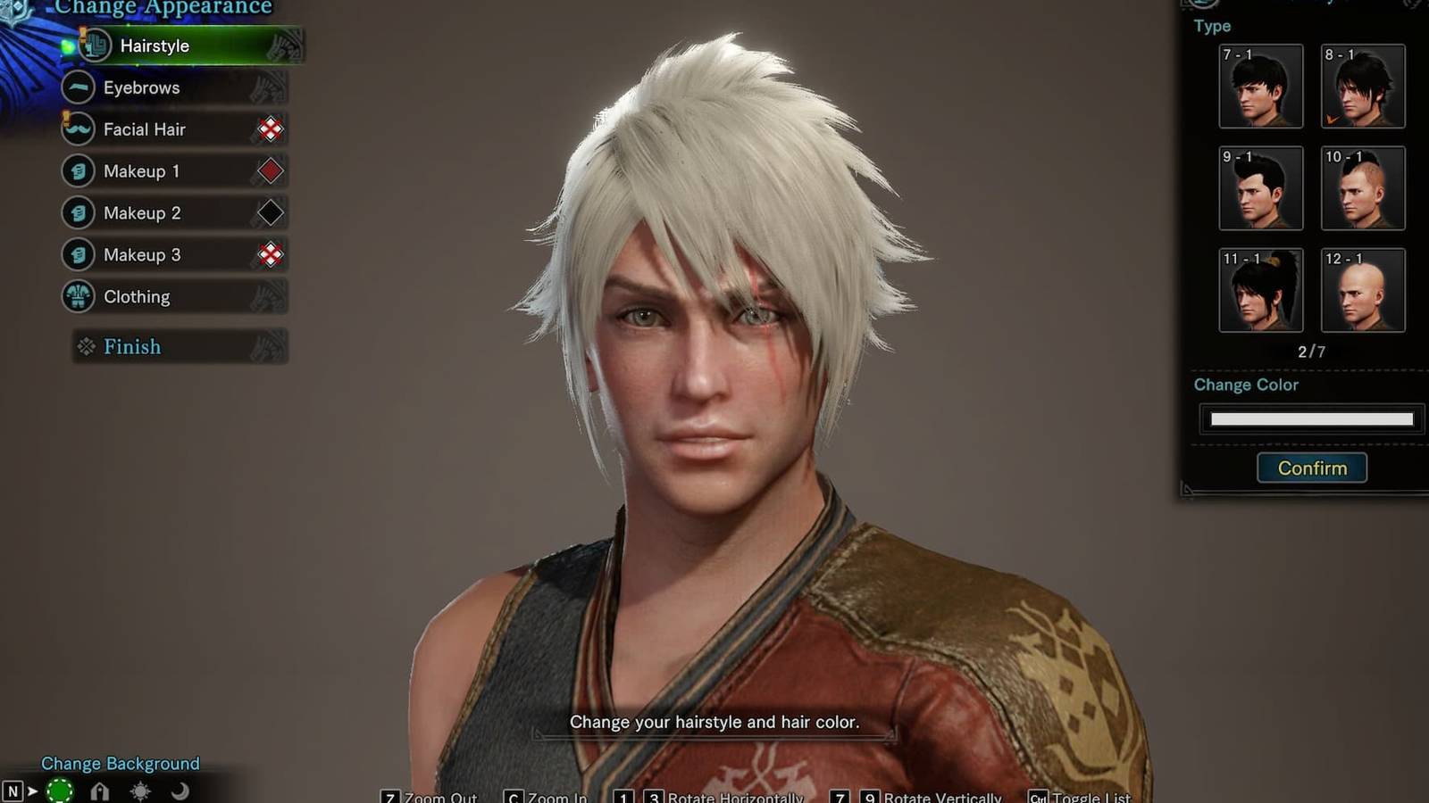 The Appearance screen in Monster Hunter World