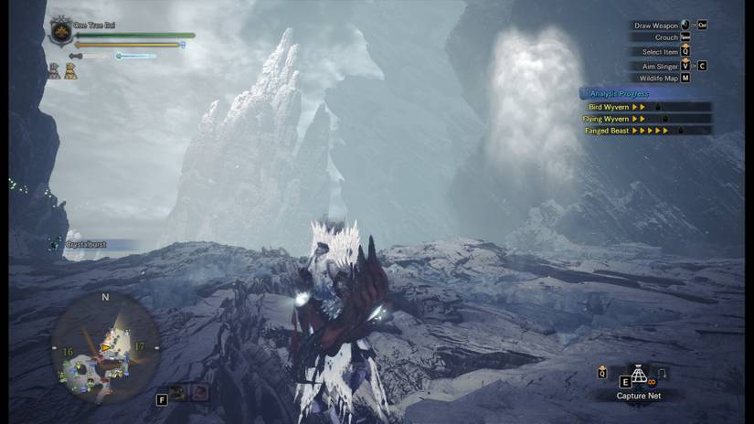 The Tundra region Monster Hunter World's Guiding Lands