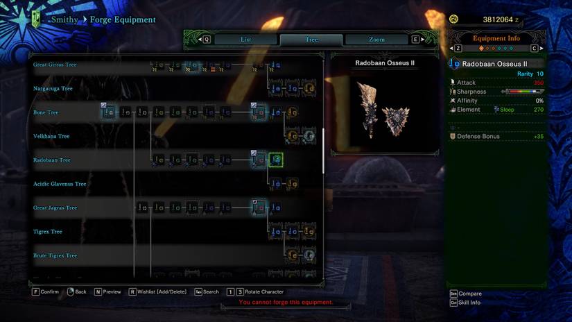 master rank Radobaan sword in Monster Hunter World