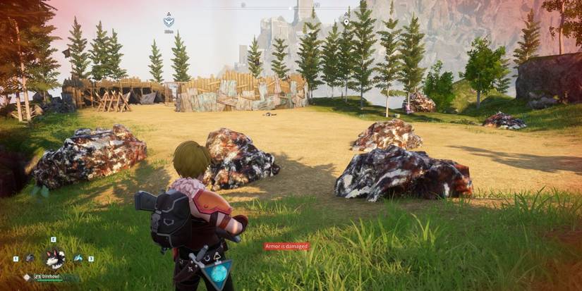 Pal tamer by enemy camp and ore nodes near Ascetic Falls